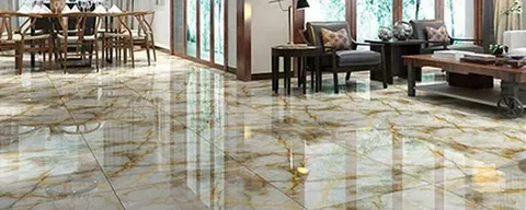 تصویر 3 از سرامیک کف با رگه های طلایی برای فضایی لوکس و جذاب